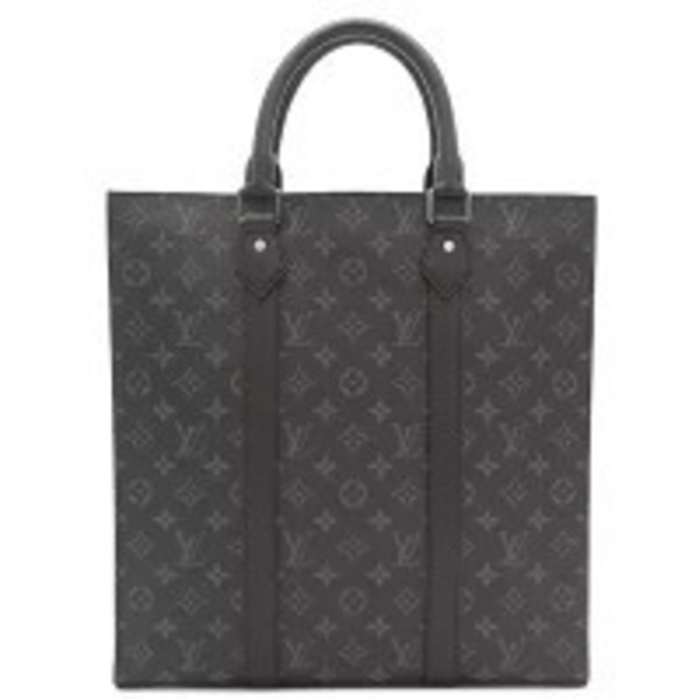 Louis Vuitton bag Sac Plat Monogram canvas Eclipse black shoulder tote